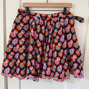 Handmade Matryoshka Doll Skirt Cotton Size S/M